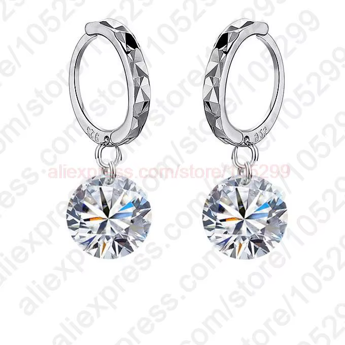 Boucles d'oreilles personnalisées en argent regardé 925 pour femmes, accessoires de mode, vente en g