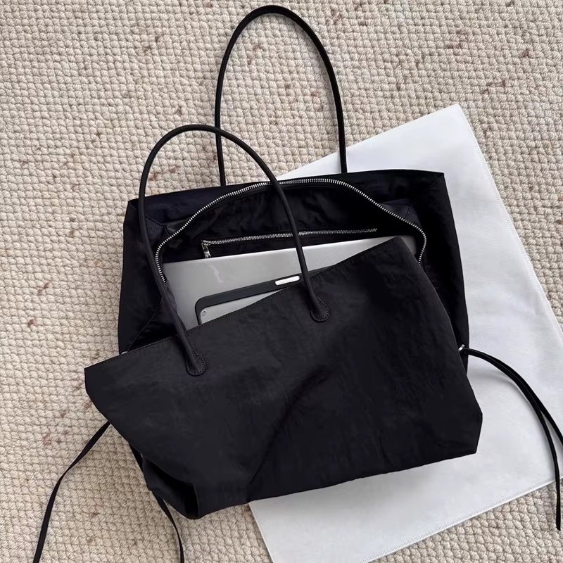 Sac à bandoulière en nylon, grand sac fourre-tout pour femme, sac à main tendance, sac messager à po
