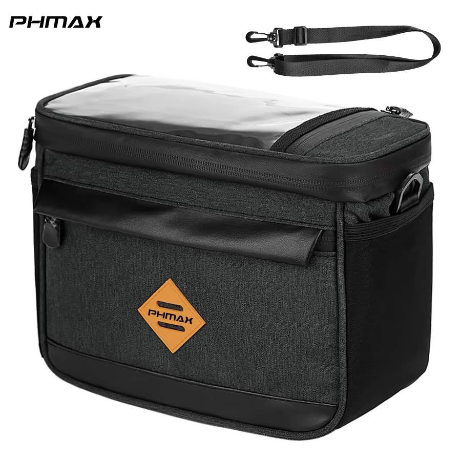 PHMAX sac avant de vélo Portable vélo VTT guidon sac multi-poches vtt sac de rangement grande capaci