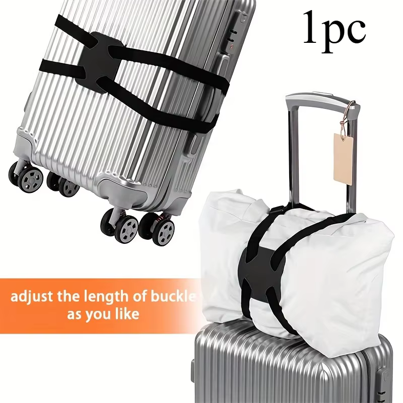 Sangle de bagage réglable, ceinture d'emballage pour valise, sangle élastique de voyage facile, acce