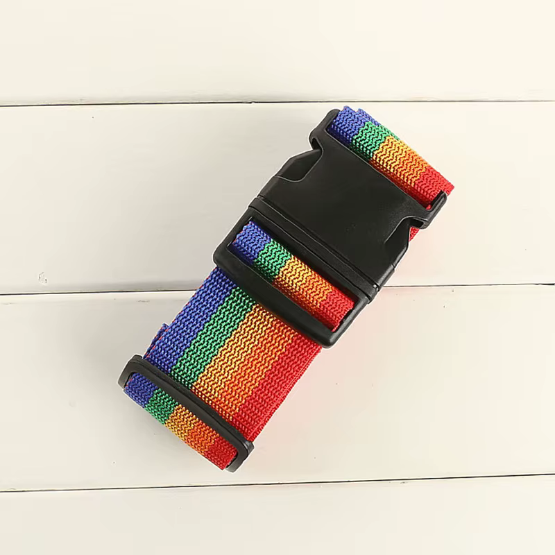 Sangles de bagages de forme droite pour valise, ceinture de bagage en Polyester avec boucle à dégage