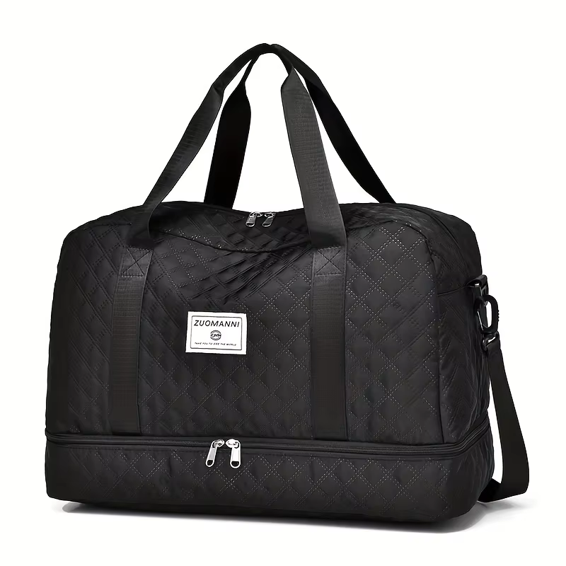 Sac à bagages de voyage décontracté en nylon, rangement de sport et de fitness de grande capacité, s