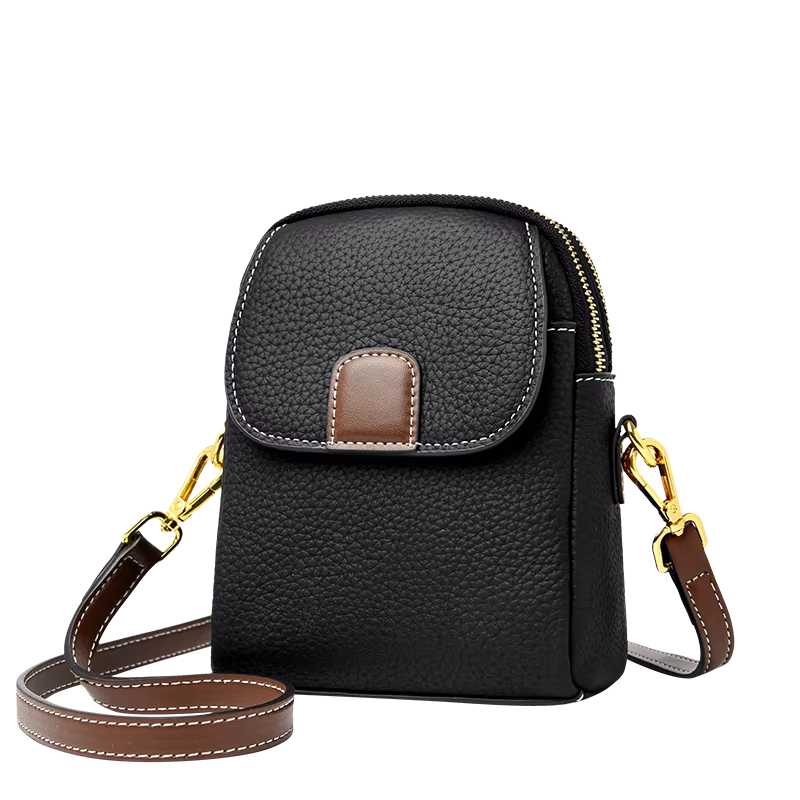 Sac à bandoulière pour femme, mini sac bandoulière antivol polyvalent et tendance, style grain de li