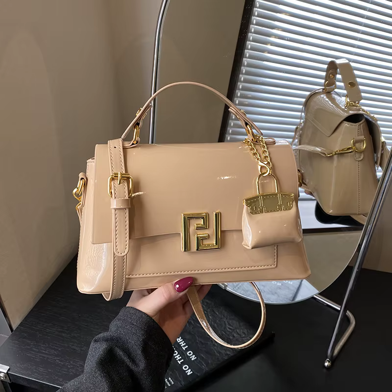 Sac à main pour femme à boucle de fermeture élégante, sac bandoulière polyvalent, style décontracté,