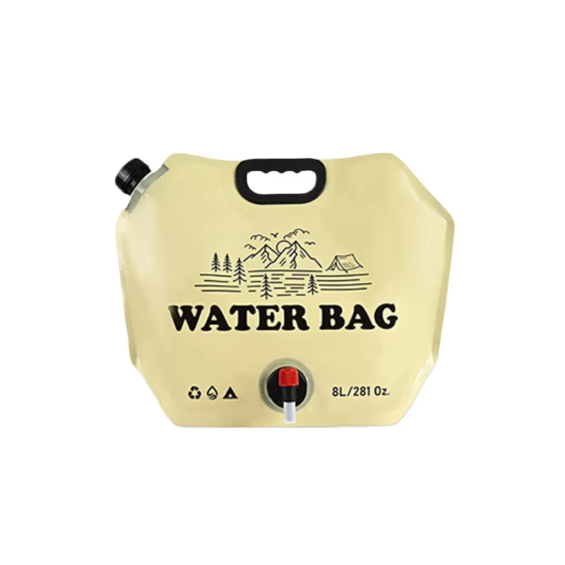 Sac à eau de grande capacité pour l'extérieur, 8L, sac de stockage d'eau pliable, conteneur d'eau po