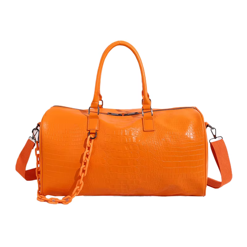 Sacs de voyage légers en PU solide pour femmes, grande capacité, sac à main de Fitness doux à la mod