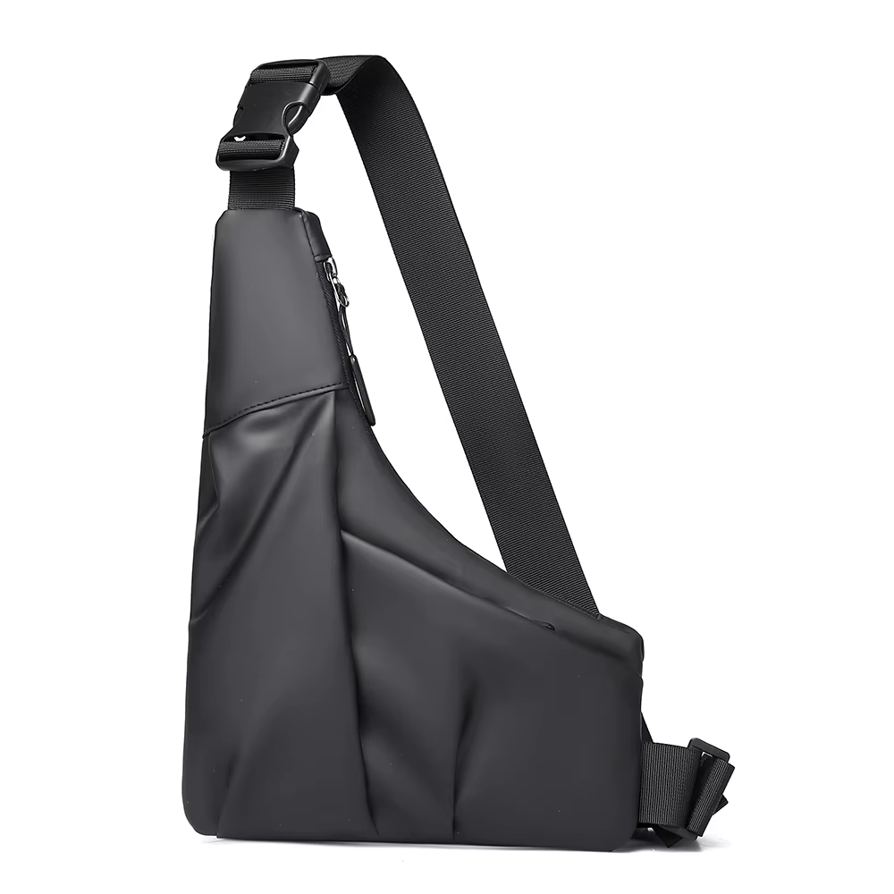Sac croisé triangulaire antivol avec sangle réglable, sac de poitrine décontracté pour hommes, idéal