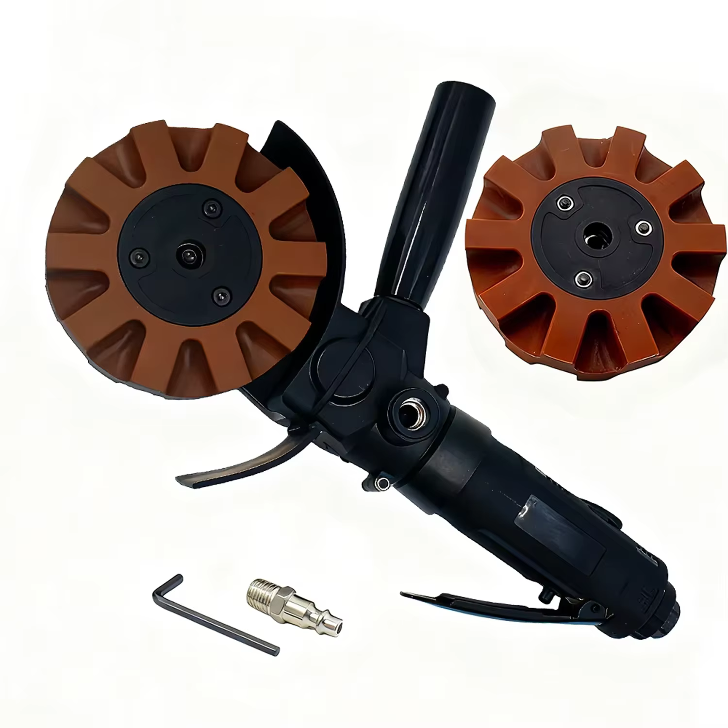 Accessoires et pièces pour outils pneumatiques adaptés au polissage automobile, à l'élimination de l