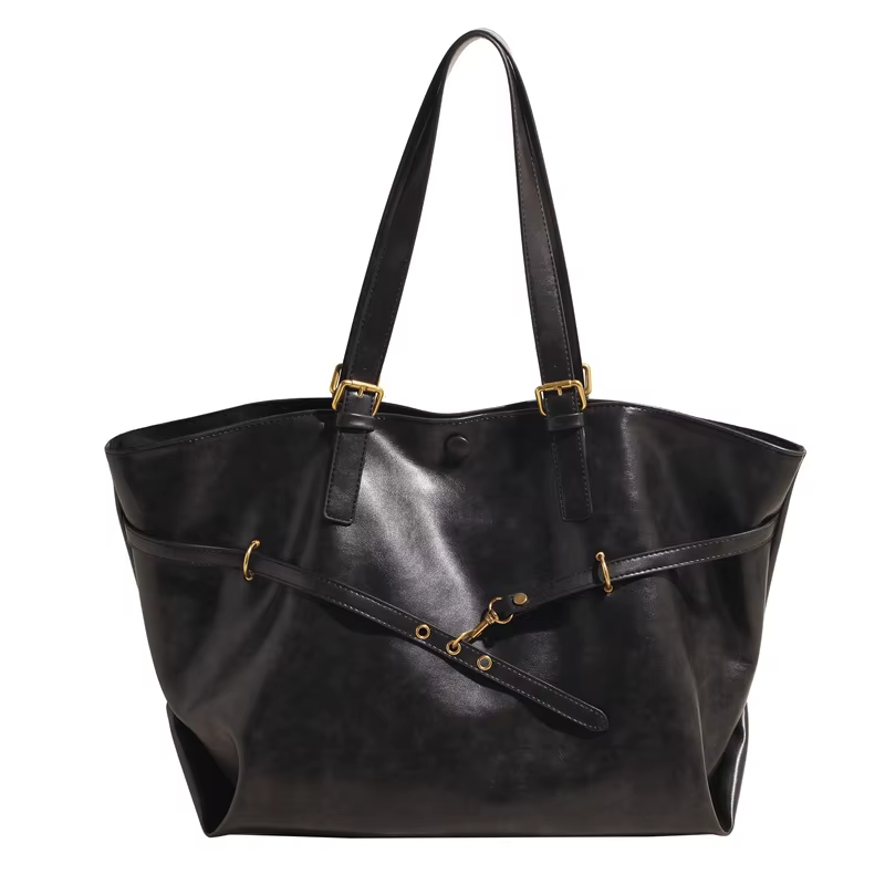 Sac fourre-tout rétro en cuir PU pour femmes, sac à bandoulière tendance d'hiver Y2K, sacs à main de