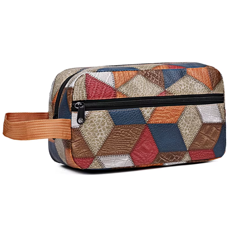 Trousse de toilette pratique multi-motifs pour voyage, usage quotidien, sac de rangement élégant, mu