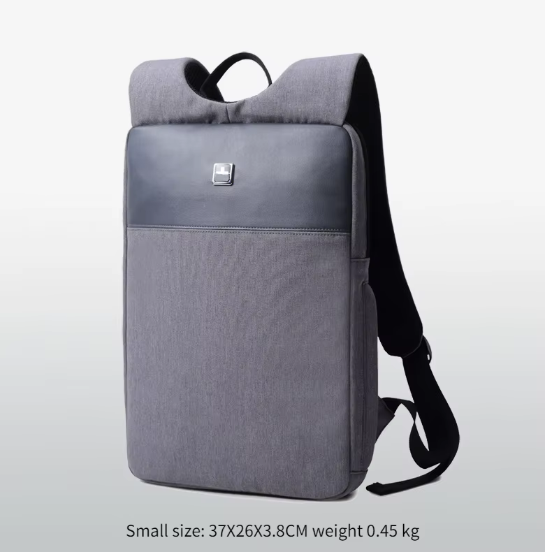 Sac à dos pour ordinateur portable 14/15 pouces pour hommes, mince et décontracté, Ultra léger, étan