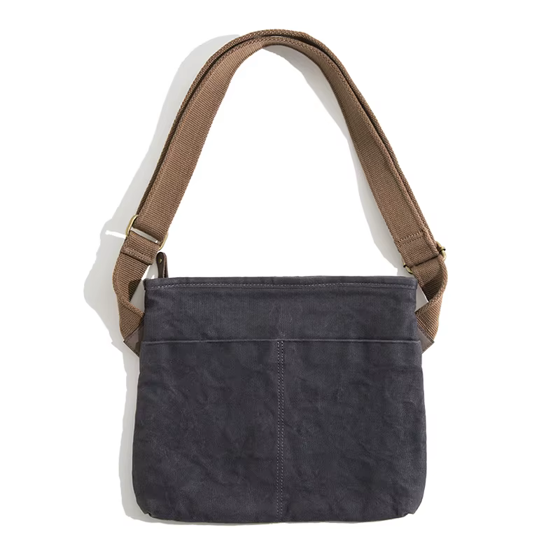 Maden-Sac en toile imperméable pour homme, vêtements de travail rétro, sac Oblique initié unique, sa
