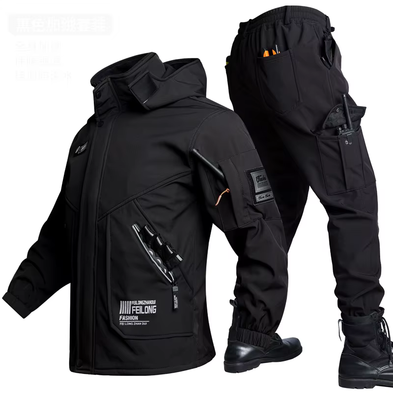 Ensembles chauds de Ski de montagne pour hommes, combinaison de sport imperméable, vestes tactiques 