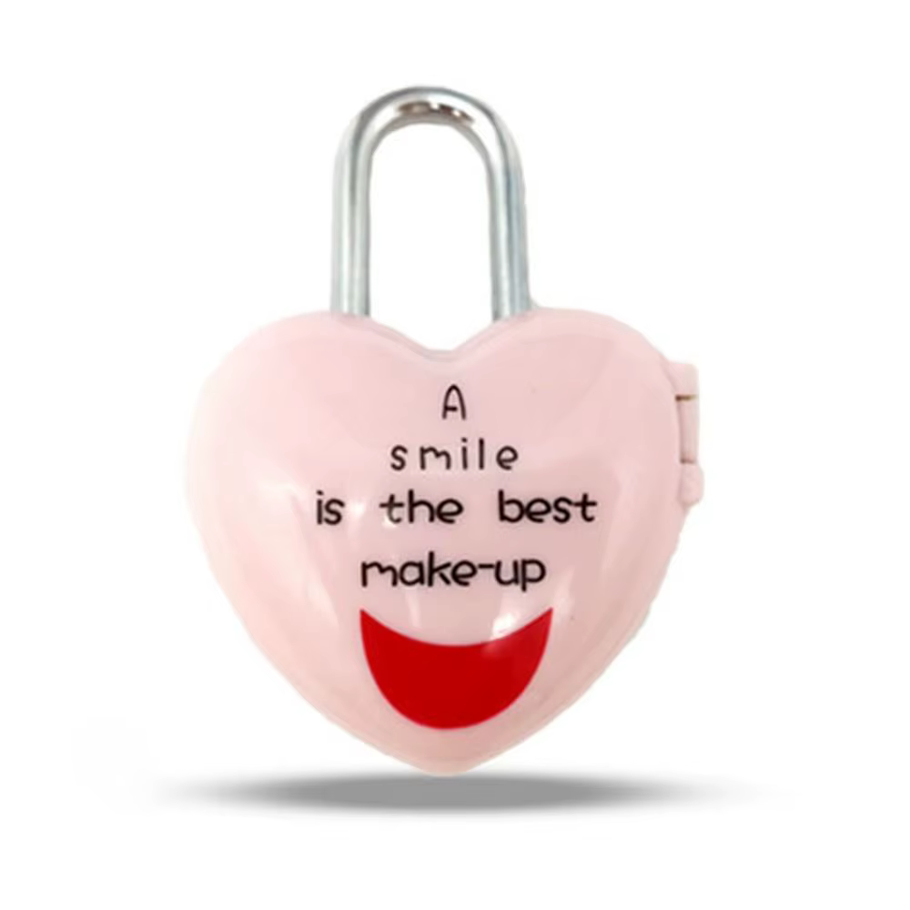 Cadenas en métal en forme de cœur d'amour, mini chiffres, code, numéro, mot de passe, bagage, valise