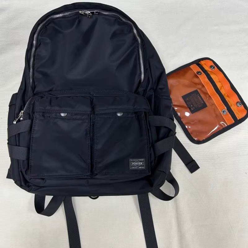 Sac à dos en nylon Porter Tanker pour homme, grande capacité, pour ordinateur portable, rangement, a