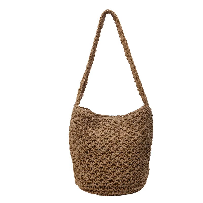 Nouveauté Printemps/Été 2026 – Sac fourre-tout décontracté en tissu uni avec fermeture éclair, sac à