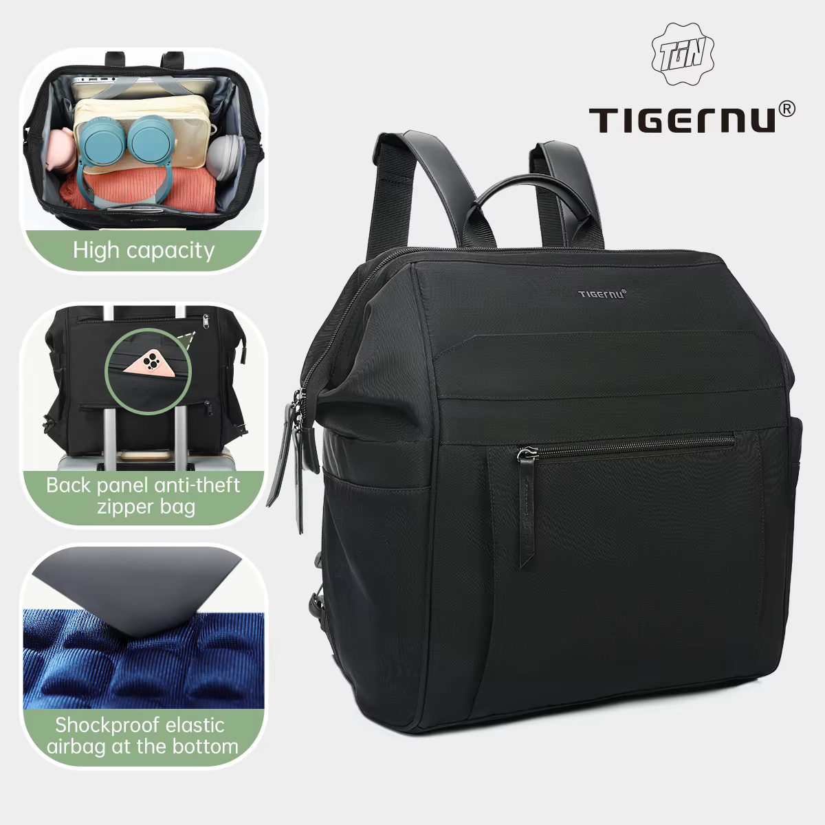 Tigernu femmes sacs à dos 14 pouces sacs à dos d'ordinateur portable pour femmes sacs à dos de voyag