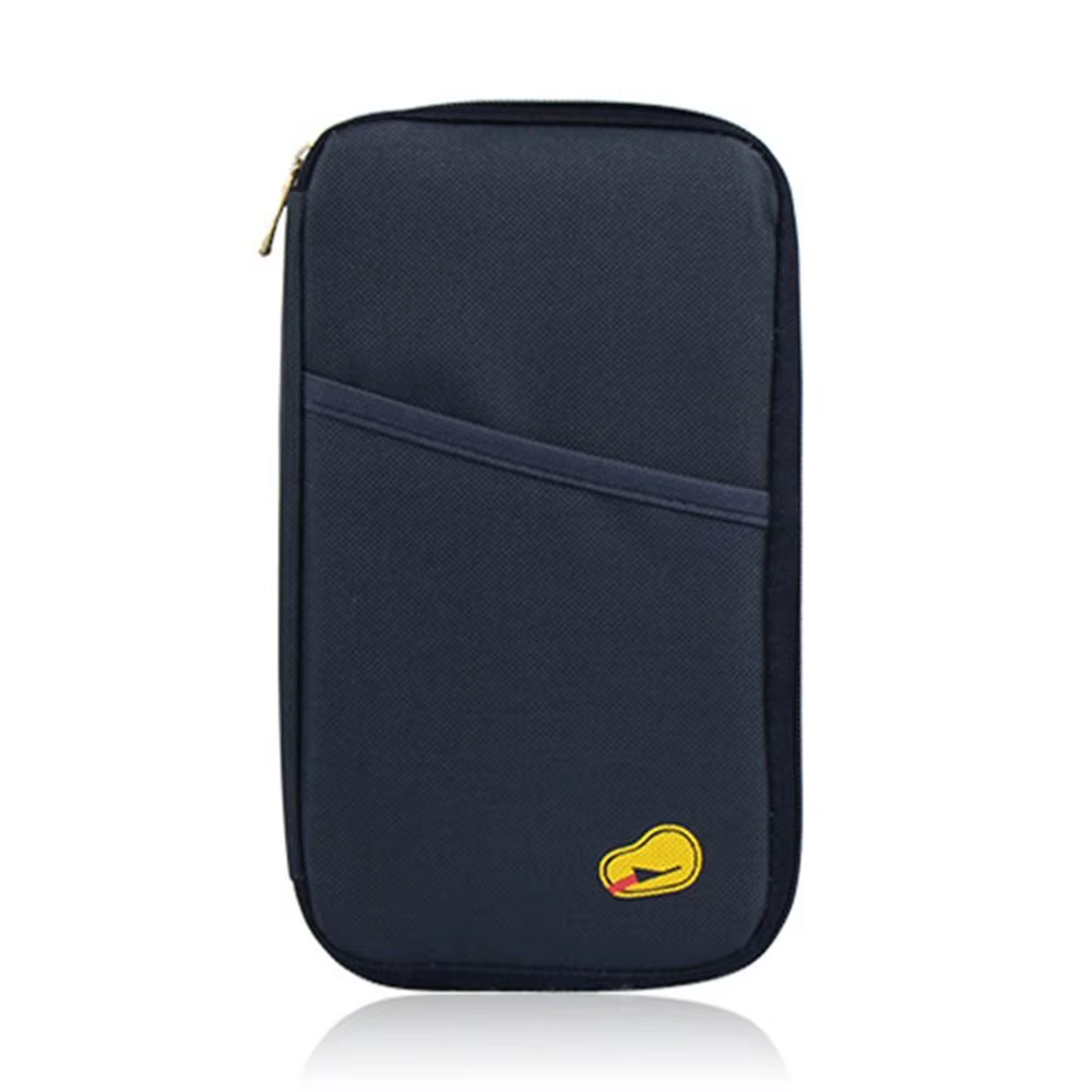 Sac Portefeuille de Voyage à Fermeture Éclair, Organisateur de Passeport, Porte-Documents, Porte-Bil