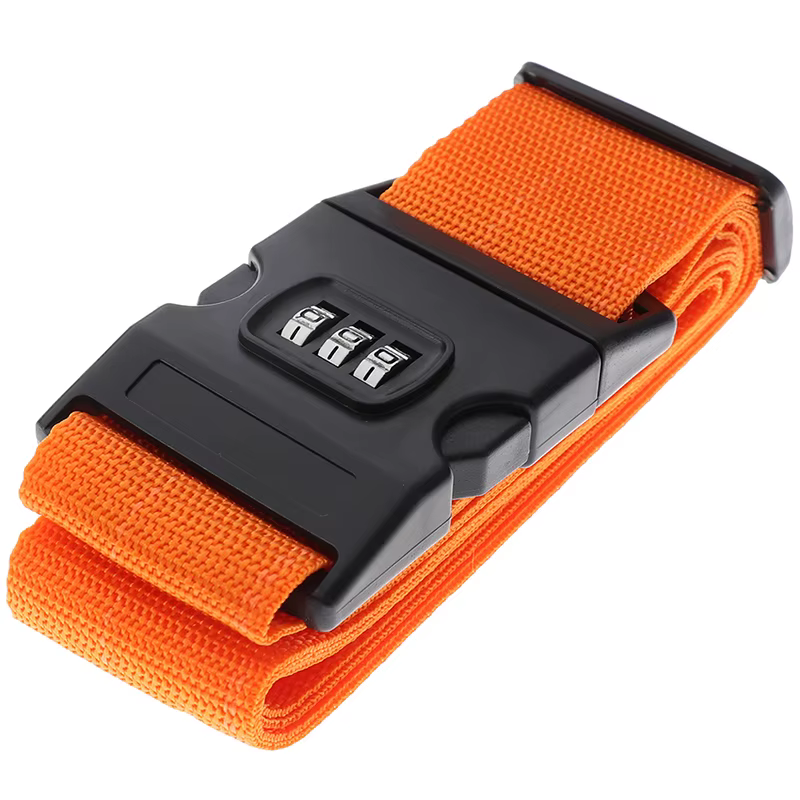 Nouvelle sangle de bagage de voyage en nylon durable avec verrou de sécurité, 1 pièce