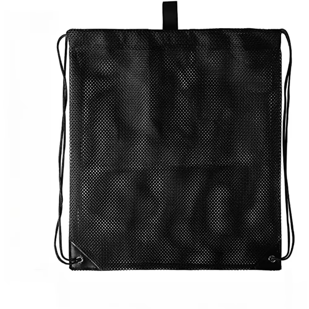 Sac à dos en maille avec cordon de serrage, sac de sport robuste, multifonction, pliable, pochette e