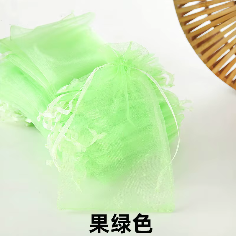 Sacs en Organza transparent 7x9cm 9x12cm 10x15cm, 50 pièces, sacs à bonbons et chocolat pour fête de