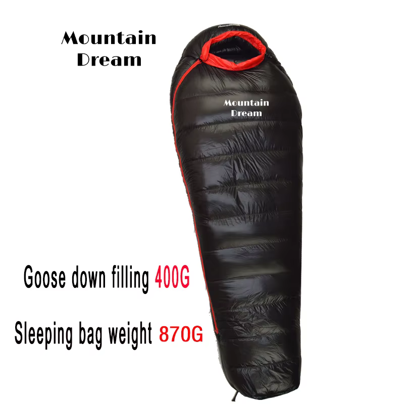 Sac de couchage d'hiver en duvet d'oie blanche pour maman adulte, sac de couchage chaud pour trois s