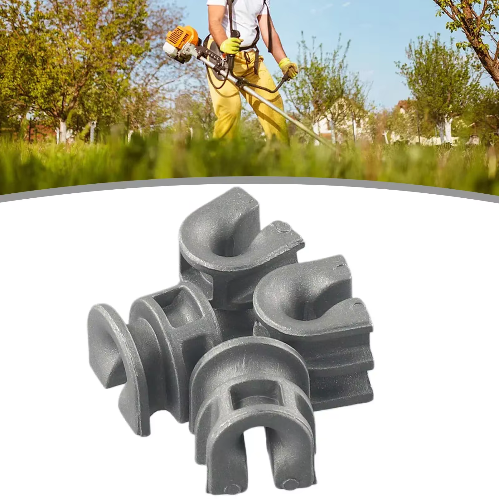 Améliorez l'embauche de votre tondeuse avec 4 manchons à œillets pour tête de coupe Stihl, élasticit