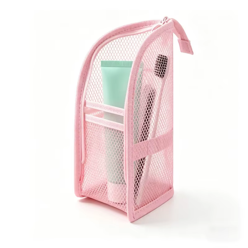 Sac à cosmétiques en maille EVA pour femmes, sac de rangement de voyage, organisateur de maquillage,