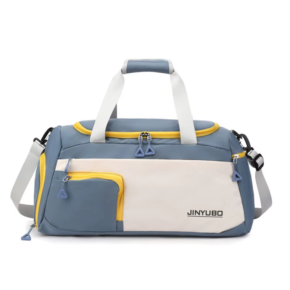 Sac de voyage Oxford robuste en nylon pour courtes distances, sac de sport multi-couches de couleur