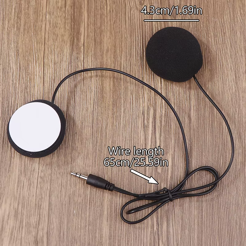 Interphone Bluetooth pour casque de moto Cardo Freecom/Spirit, Microphone à fil souple et haut-parle