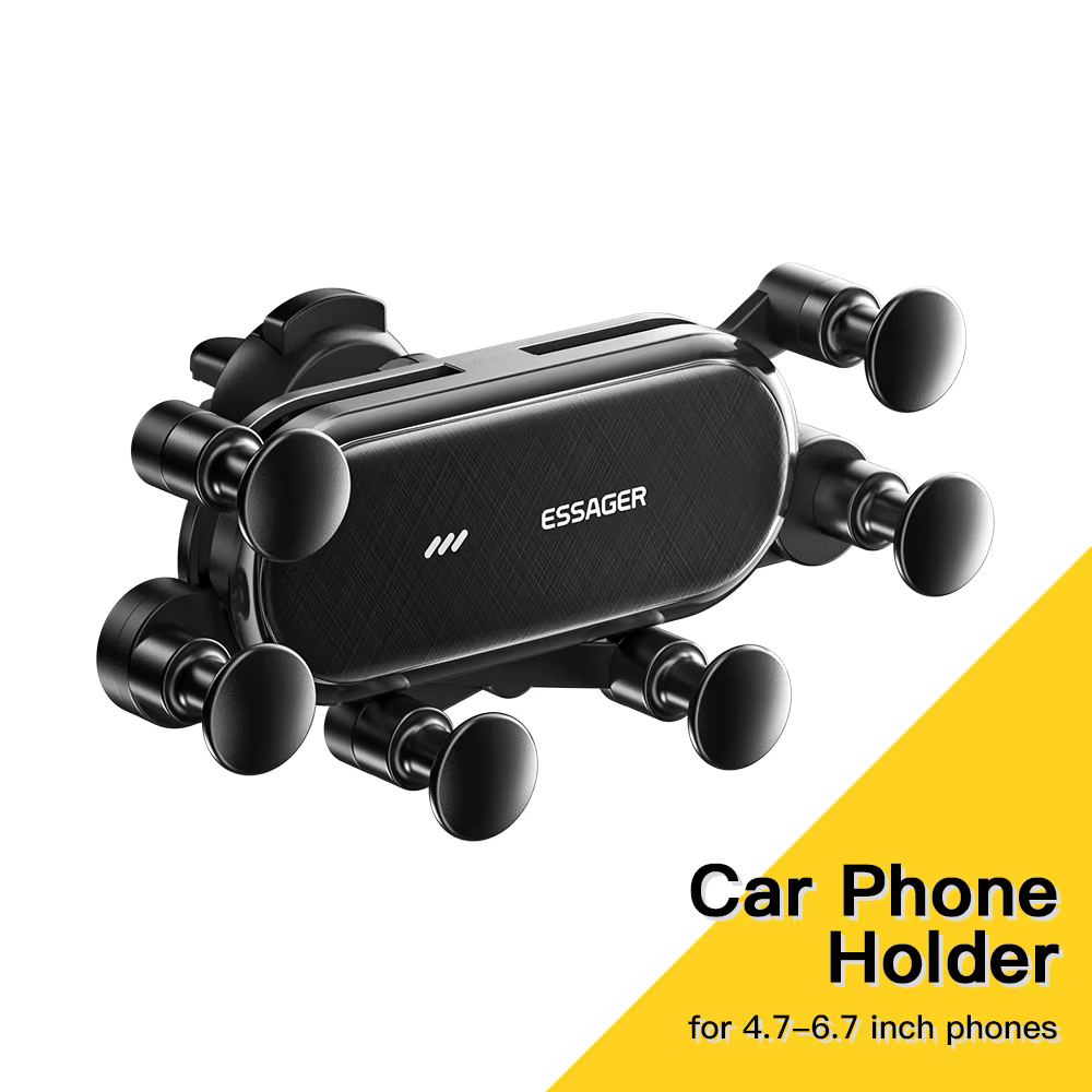 Essager Support de téléphone de voiture par gravité pince de ventilation Support de téléphone portab