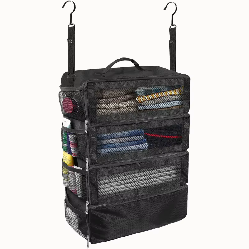 Organisateur de valise grande capacité, organisateur de bagages de voyage, étagère suspendue, cube d