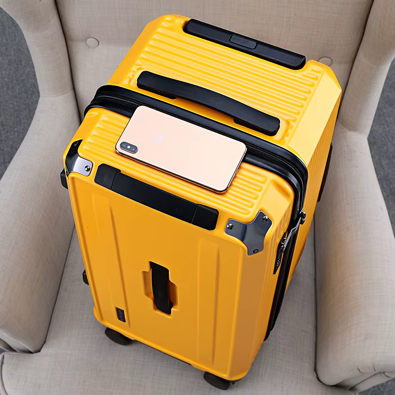 Valise de voyage de luxe à grande capacité pour hommes et femmes, bagage à roulettes, frein muet, su