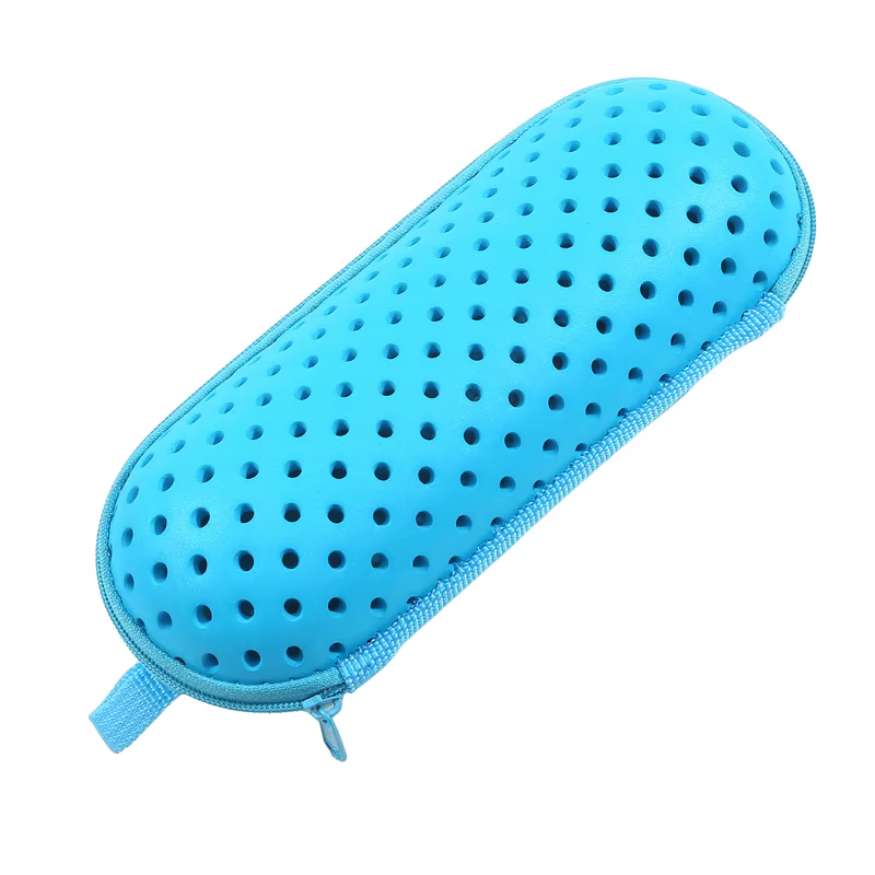 Boîte de rangement pour lunettes de natation EVA avec clip et trous de drainage, étui de protection 