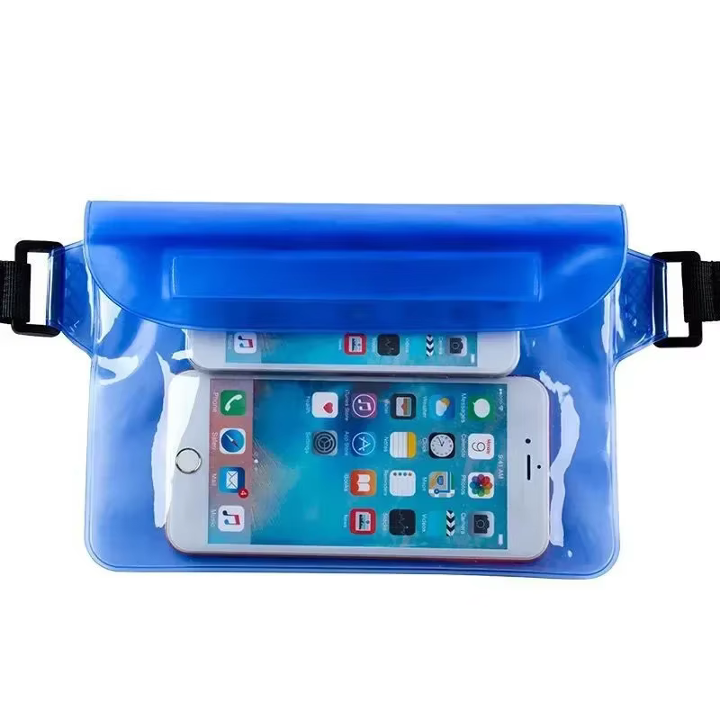 Sac de natation étanche, sac de taille pour plongée à dérive, ski, coque de téléphone sous-marine, s