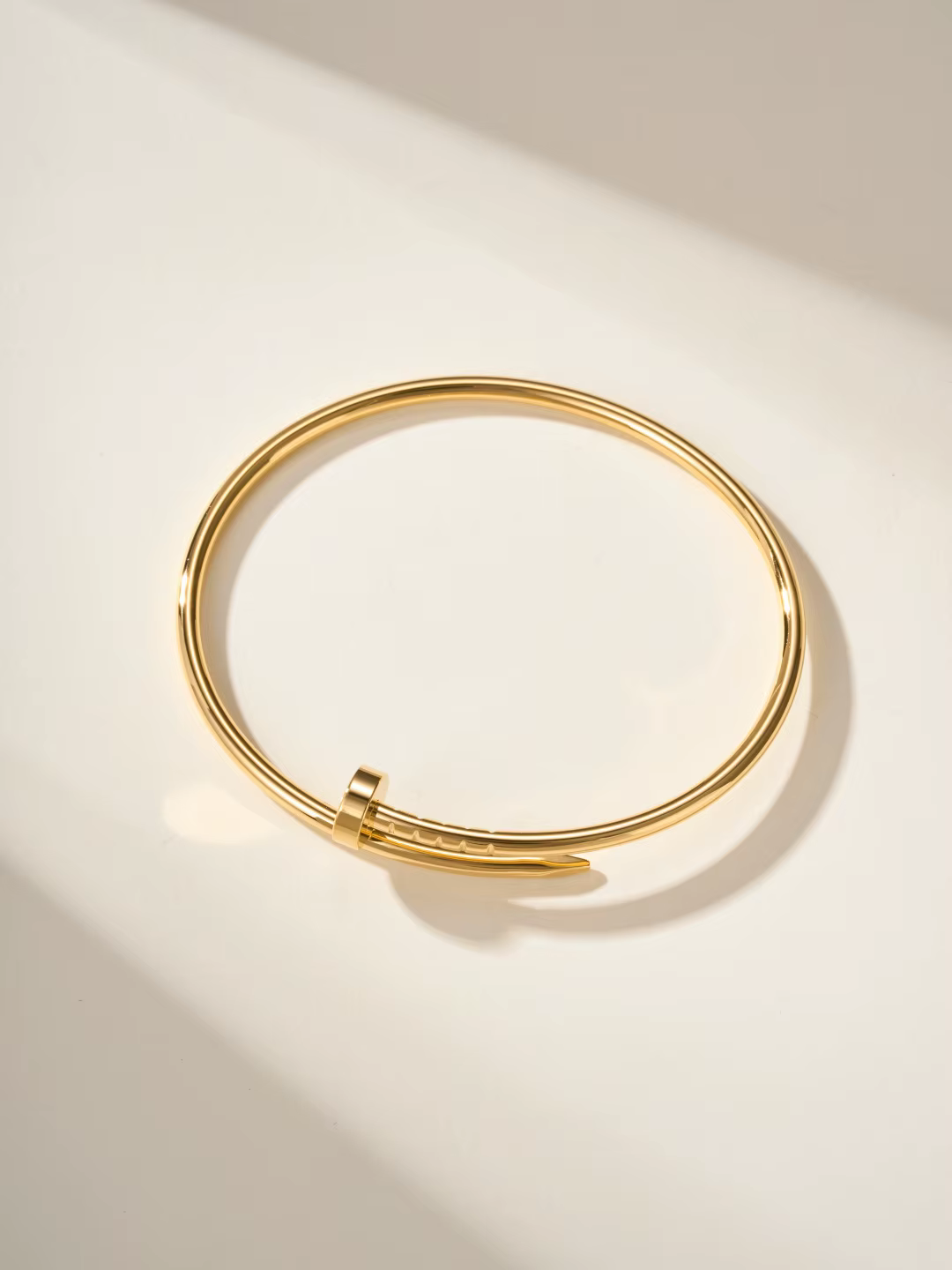 Bracelet ouvert ajustable en or rose pour femme, élégant et polyvalent, plaqué cuivre, bijoux de mod