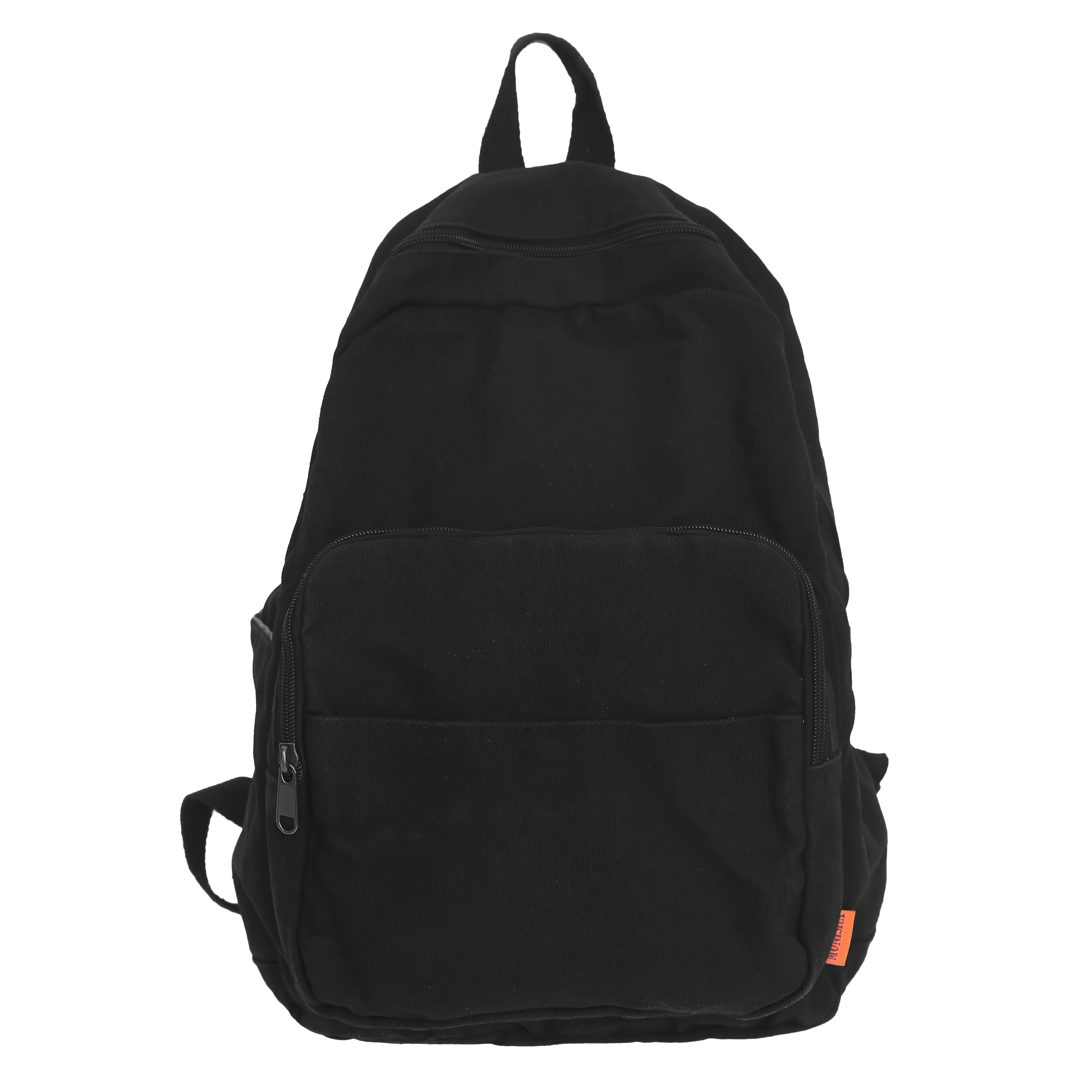 Sacs à dos en toile monochromes pour femmes, sacs d'école simples classiques, cartables de gril de s