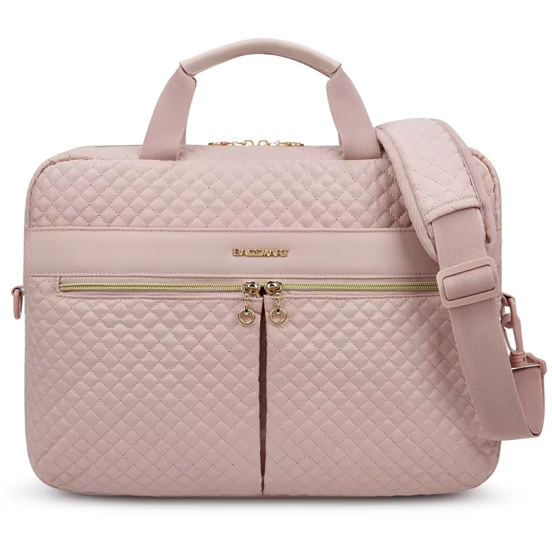 BAGSMART – sac pour ordinateur portable de 17 pouces, grande capacité, sacoche à bandoulière, pochet