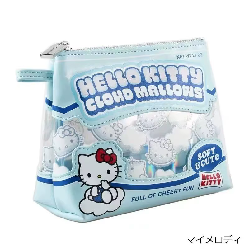 Hello Kitty série de dessins animés sac de maquillage kuromi japonais kawaii mignon mode articles de