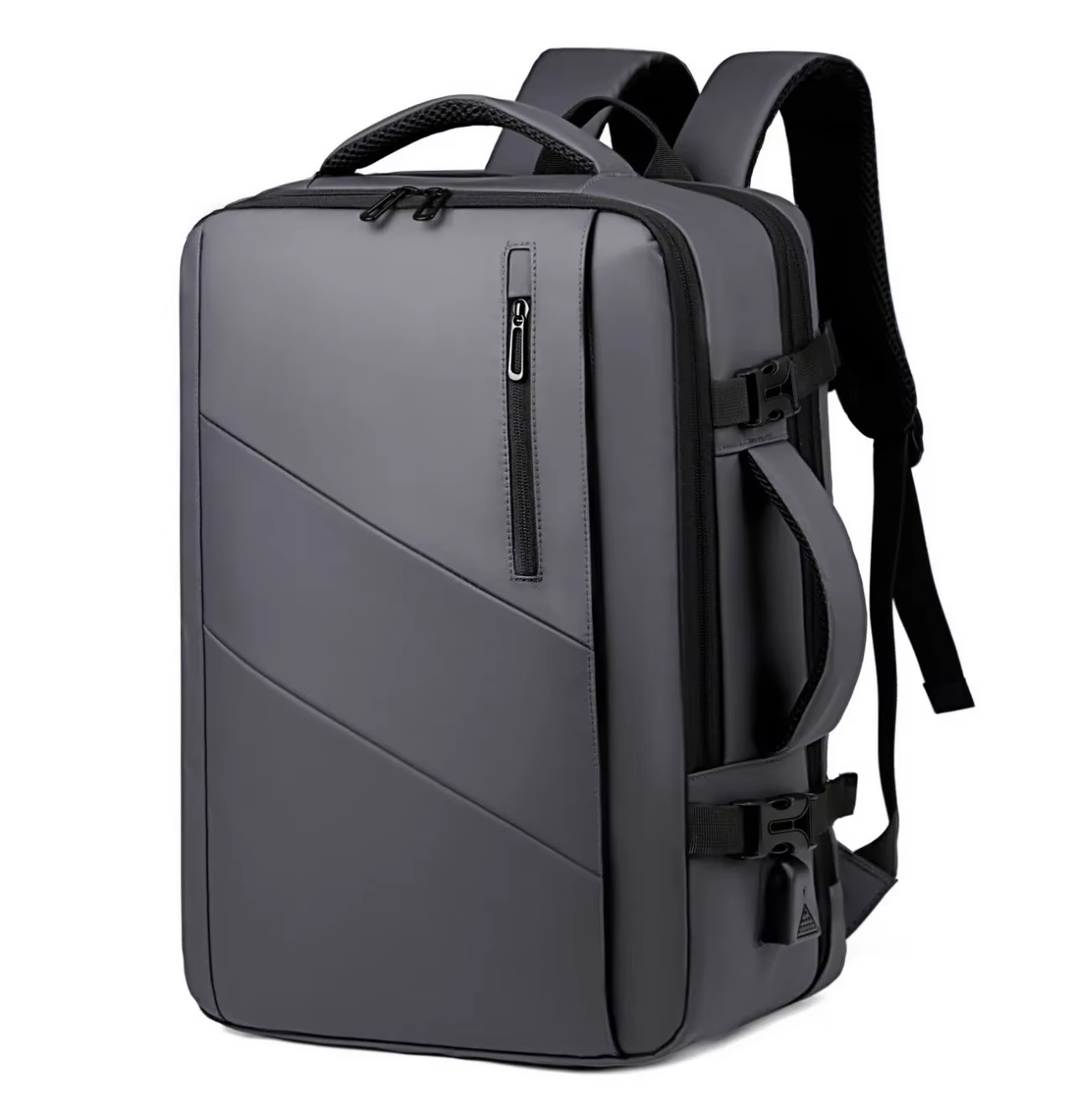 Sac à dos de voyage de grande capacité pour hommes, sac à dos d'affaires, sac d'école extensible ave