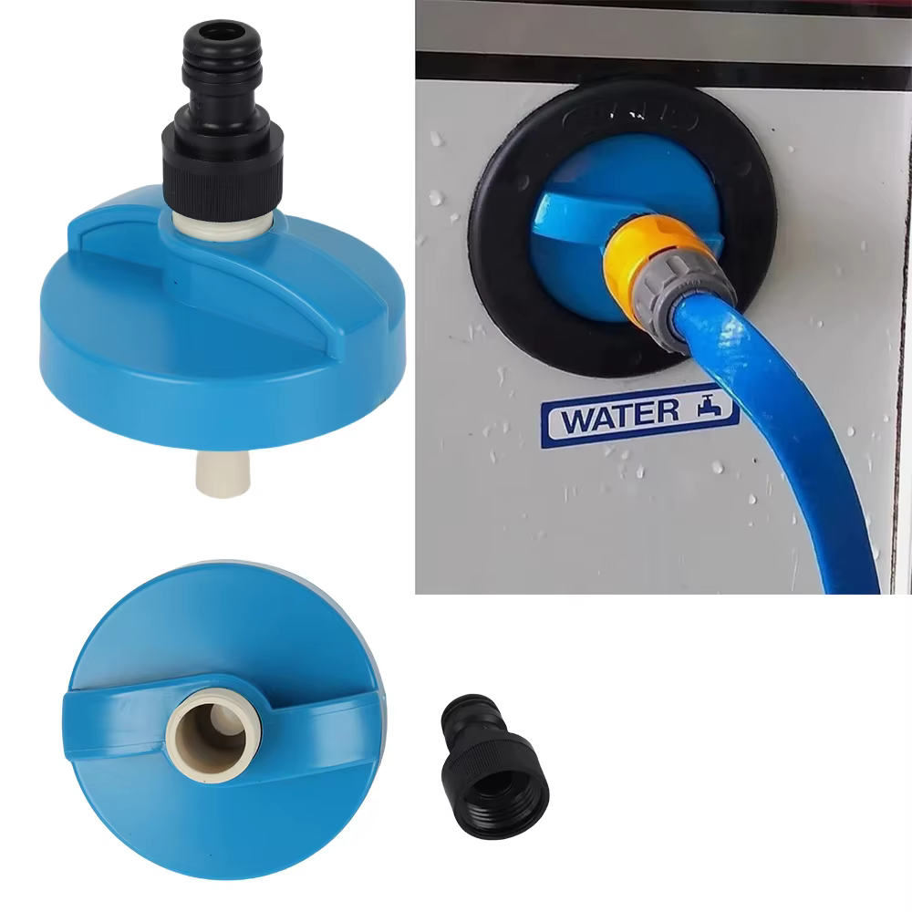 Accessoires de camping-car, réservoir d'eau, connecteur à connexion rapide, caravane, camping-car, b