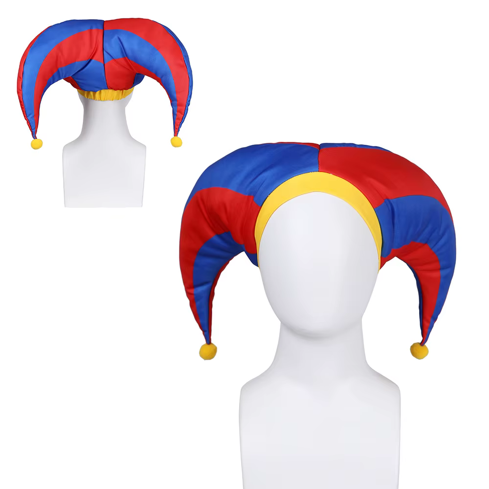 Chapeau de cosplay Pomni, chapeau de dessin animé, chapeau de clown de cirque, chapeau mignon et inc