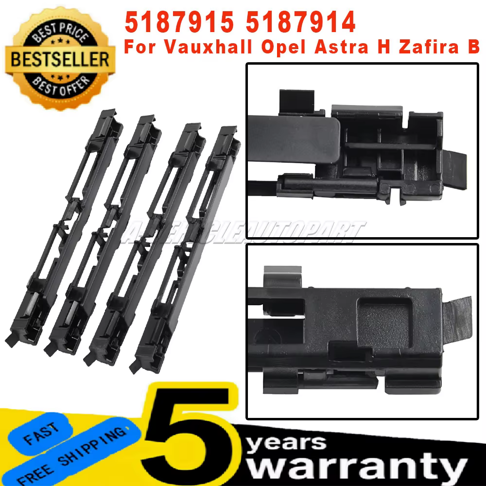 4 pièces 5187914 Nouvel ensemble de housses noires pour porte-bagages de toit de voiture pour Vauxha