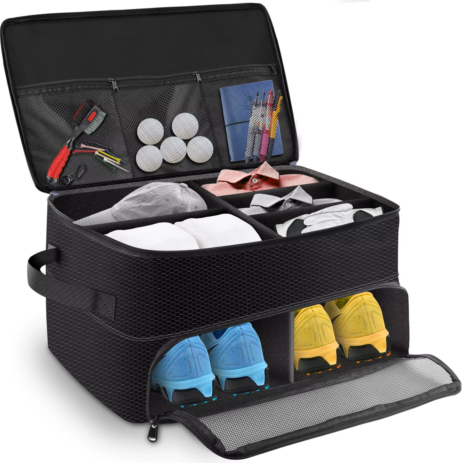 Organisateur de coffre de Golf à 2 couches, accessoires de Golf, sac de rangement de Golf étanche et
