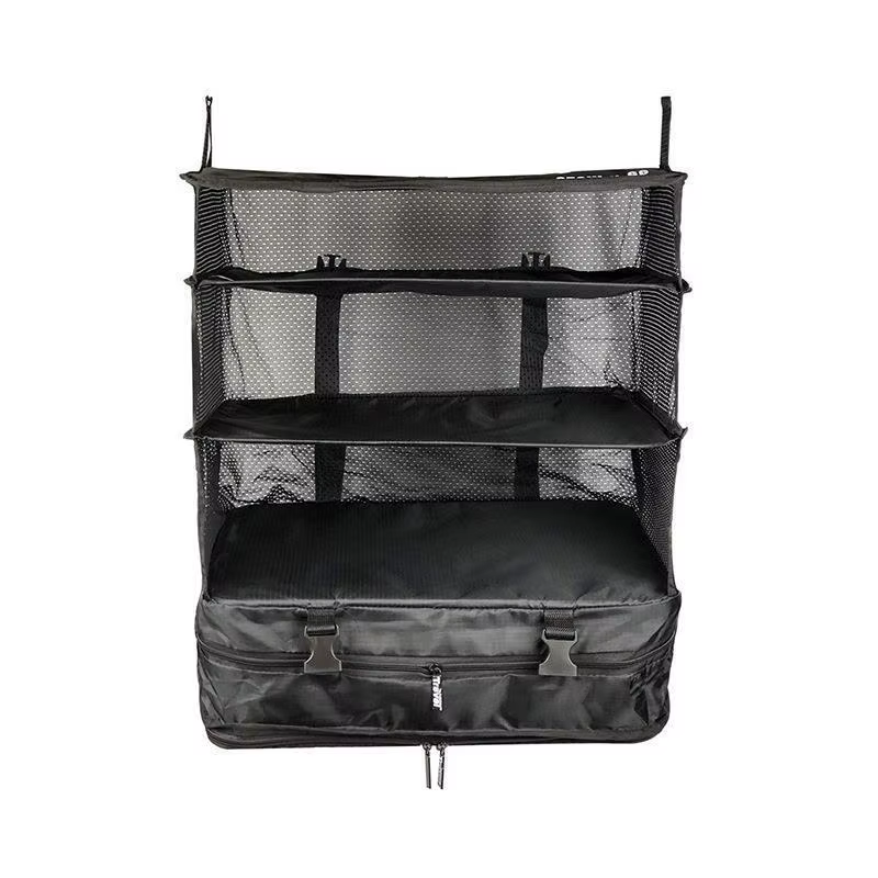 Organisateur de voyage suspendu pliable à 3 couches – Sac de rangement multifonctionnel pour vêtemen