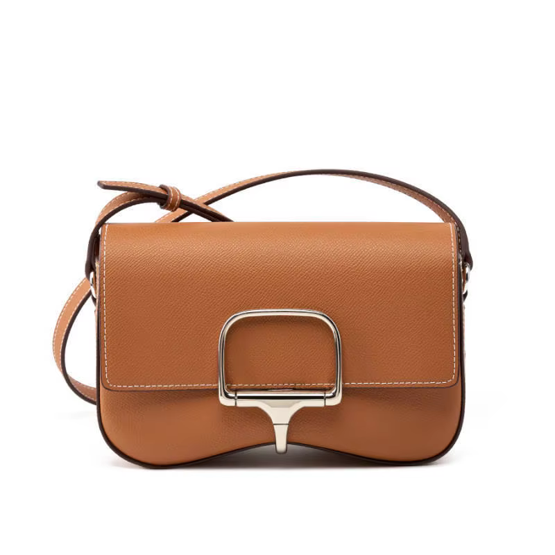 Sac à bandoulière en cuir pour femme, style selle, polyvalent, de luxe léger, élégant et classique