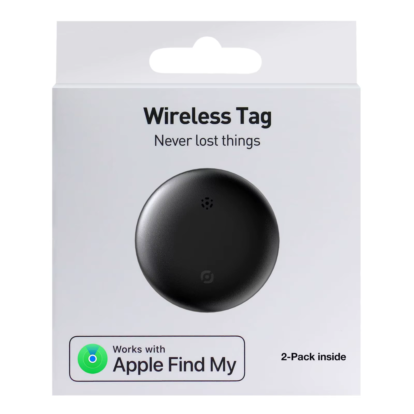 Pack Air Tag-2 : iOS Find My Bluetooth tracker, adapté aux clés/bagages/sacs à dos, uniquement iOS,