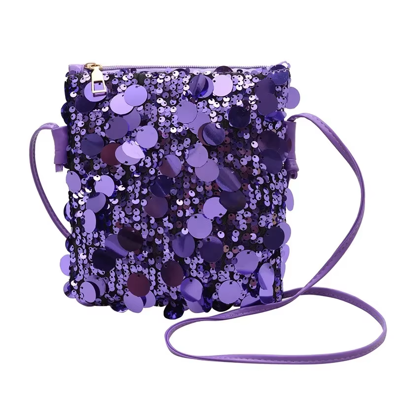 Sac à bandoulière à paillettes, sac à bandoulière pour femme, petit sac carré pour téléphone, sac à 