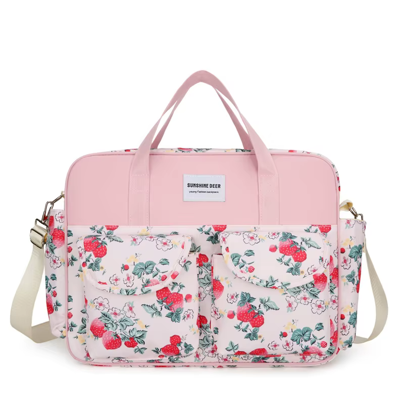 Sacs à couches matelassés à la mode avec grille de diamant, sacs à bandoulière simples pour maman, s