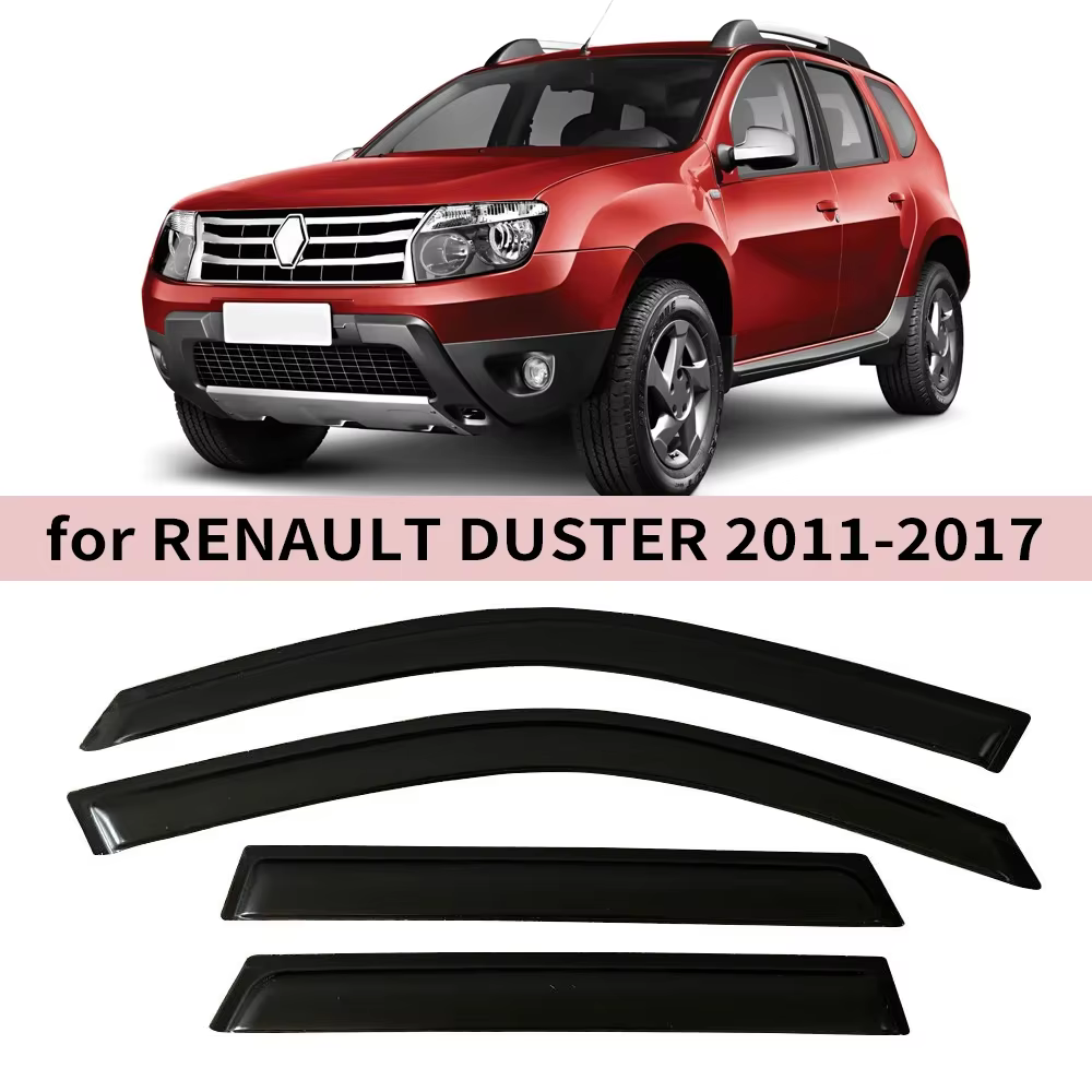 Visière de fenêtre pour RENAULT DUSTER 2011 2012 2013 2014 2015 2016 2017, déflecteurs de vent, prot